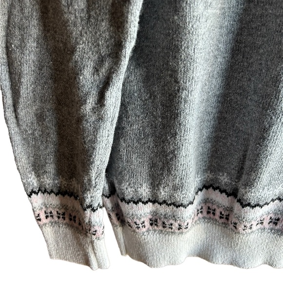 Vintage Fair Isle Sweater 90's Tommy Hilfiger Sweater Reindeer Christmas Sweater - Picture 6 of 6